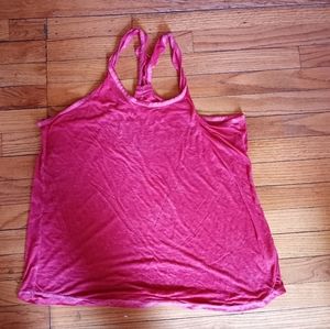 Matrices burn out racer back tank top